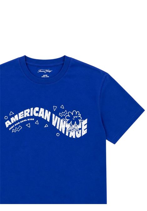 Blue cotton T-shirt for children AMERICAN VINTAGE | KFIZ02AII/DEBLU